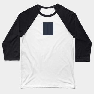 Herringbone Pattern - Navy Baseball T-Shirt